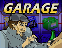 Garage slot machine.